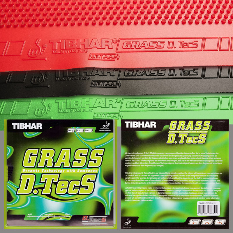 Table Tennis Venue - TIBHAR Grass D.TecS Table Tennis Rubber