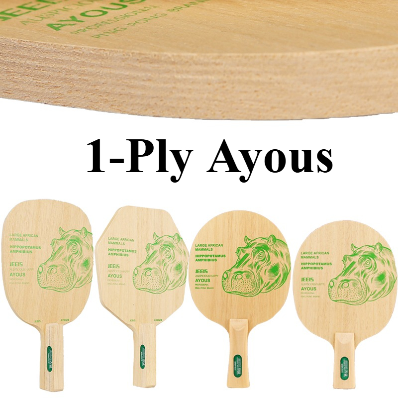 JEELS Green Hippo 1 Ply Ayous  - Table Tennis Paddles 评论和价格