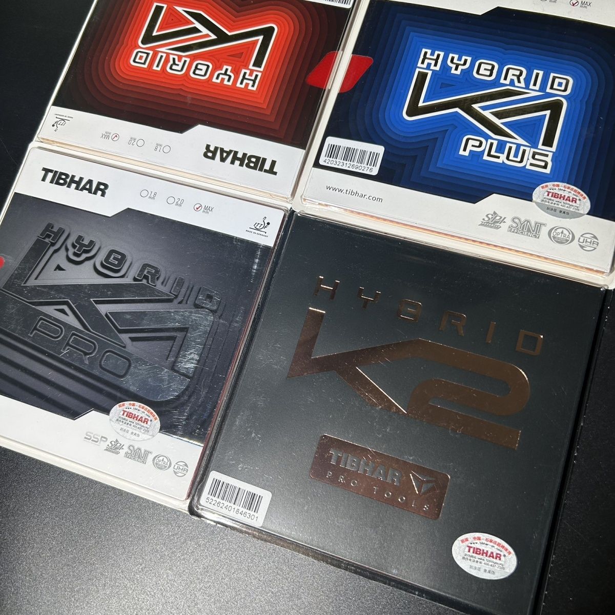 Tibhar K2 Hybrid & K1 National - Table Tennis Hybrid Rubbers 评论和价格