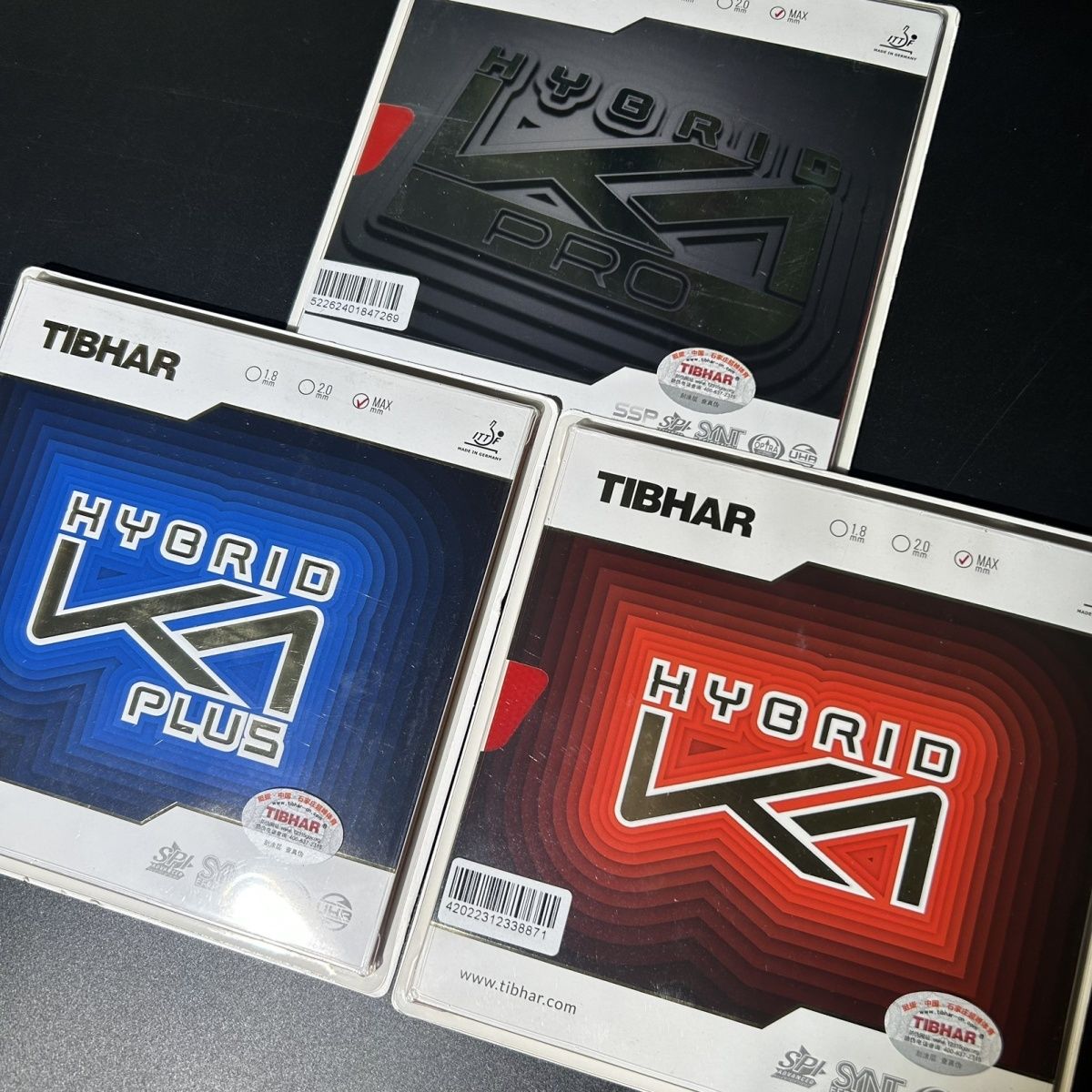 Tibhar K2 Hybrid & K1 National - Table Tennis Hybrid Rubbers 评论和价格