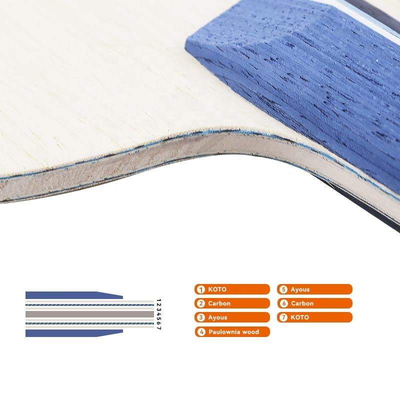 1PCS Blue Carbon Fiber Table T - Table Tennis Paddles 评论和价格