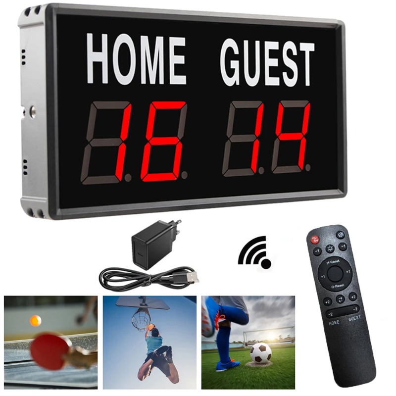 4-Digit LED Electronic Scorebo - Table Tennis Scoring 评论和价格